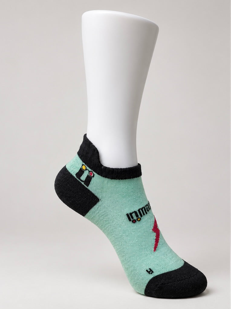 PRE-ORDER - Lightning No-Show  | Hi-Friction Climbing Sock