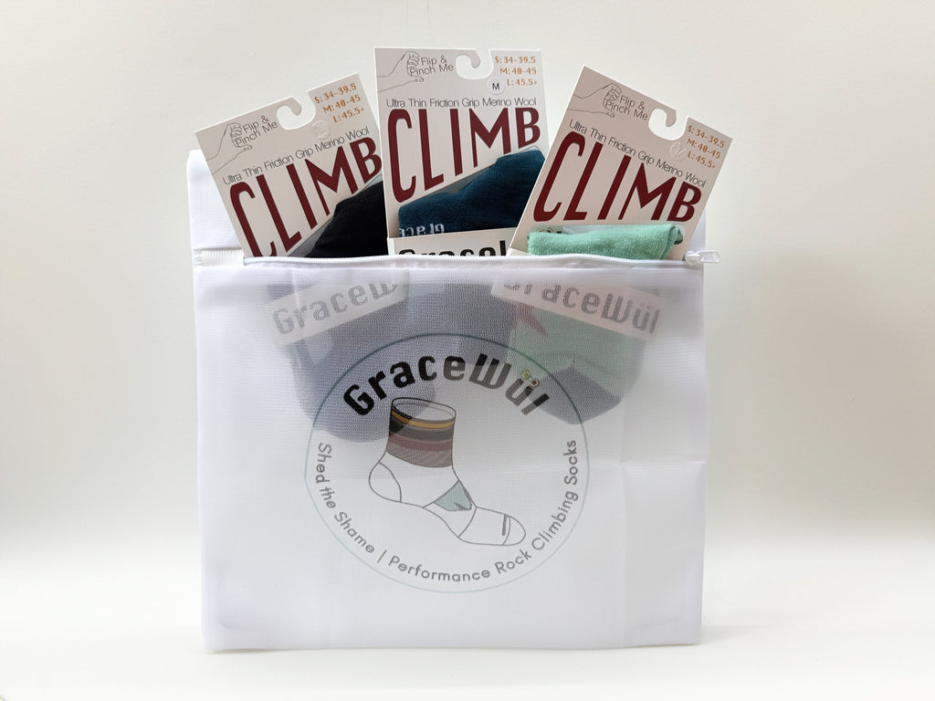 Climbing Sock Laundry Bag